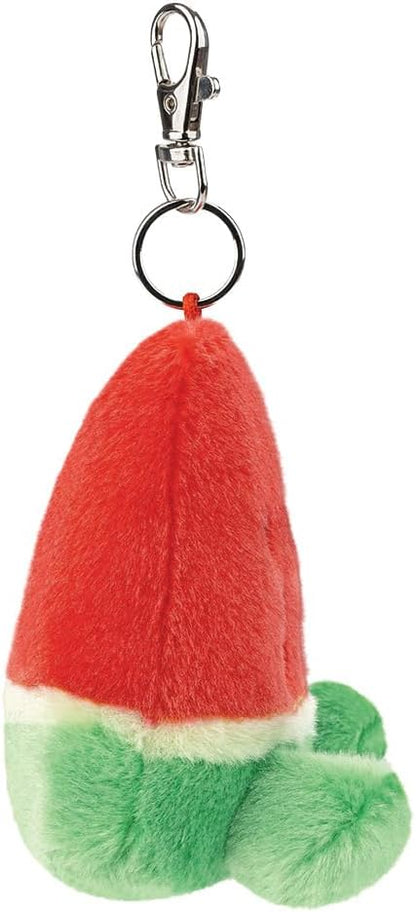 AURORA, 61653, Palm Pals Sandy Watermelon Clip-On, 10cm, Soft Toy, Red & Green