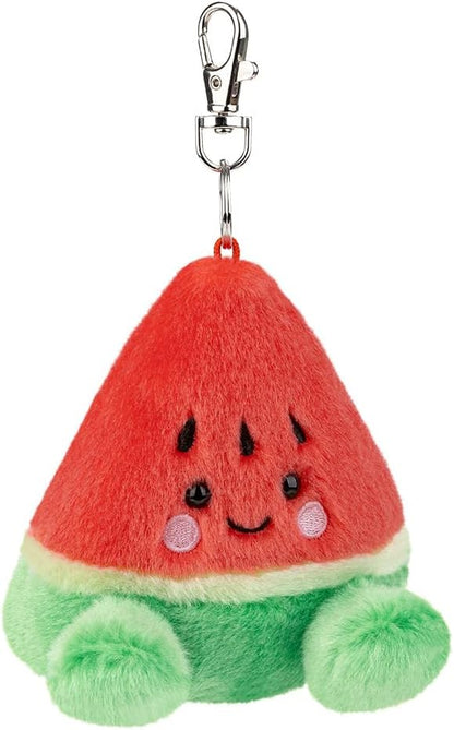 AURORA, 61653, Palm Pals Sandy Watermelon Clip-On, 10cm, Soft Toy, Red & Green
