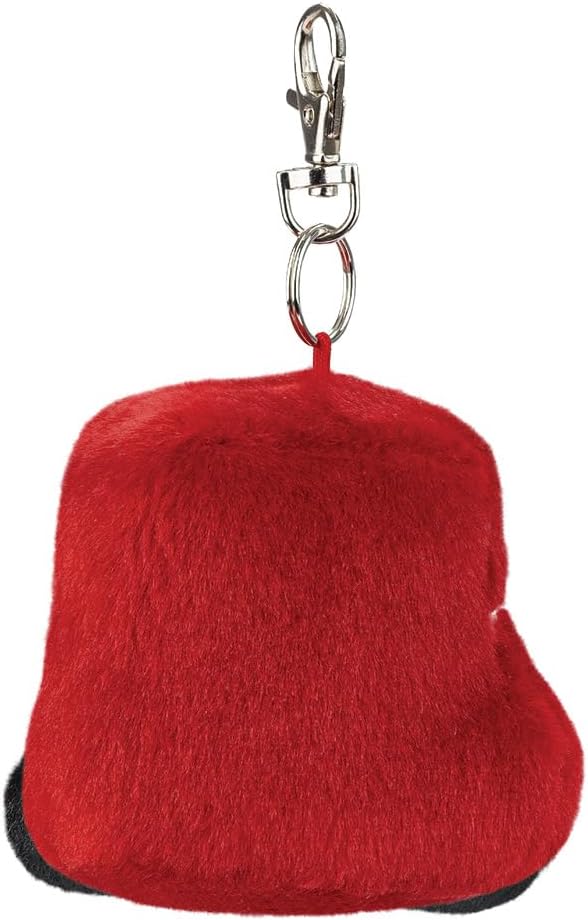 AURORA, 61657, Palm Pals Bertie Red Bus Clip-On, 10cm, Soft Toy, Red