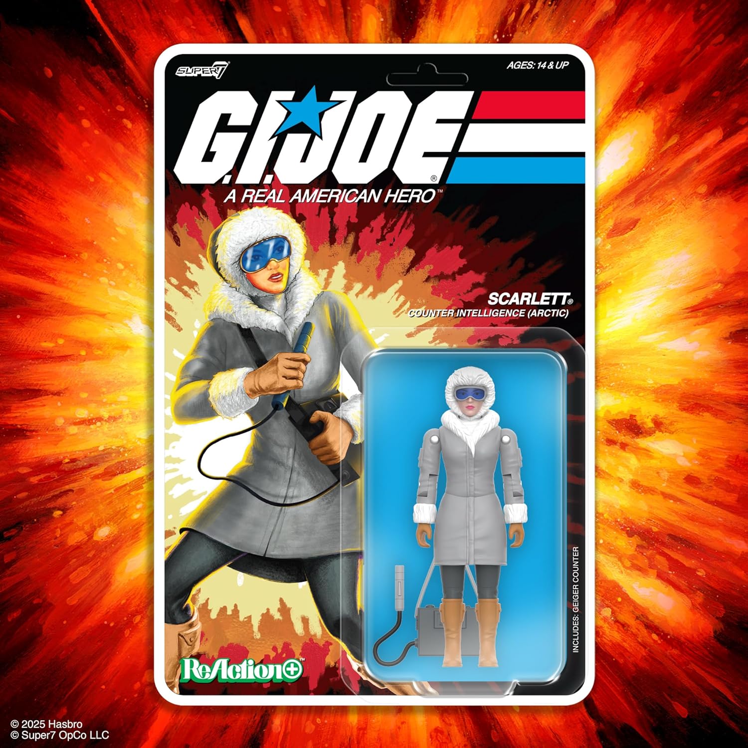 Super7 G.I. Joe Reaction+ Wave 06 Arctic Scarlett Action Figure