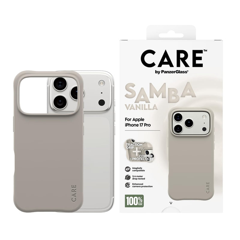 Panzerglass - Care By Panzerglass® Fashionable Case Samba M. Magsafe - Iphone 17 Pro - Vanilla