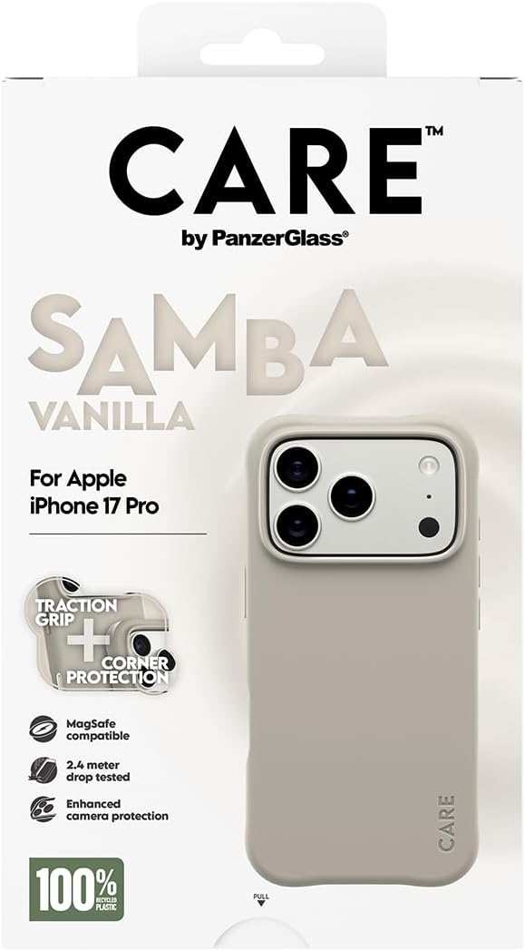 Panzerglass - Care By Panzerglass® Fashionable Case Samba M. Magsafe - Iphone 17 Pro - Vanilla