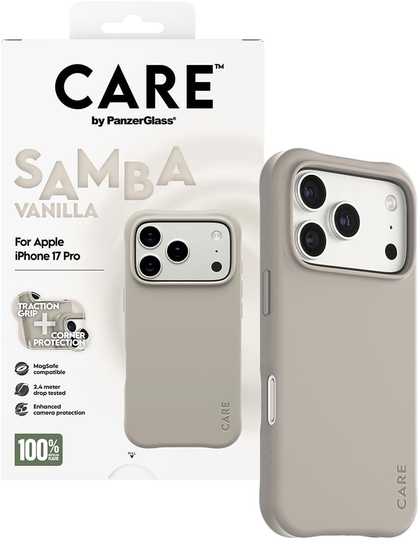 Panzerglass - Care By Panzerglass® Fashionable Case Samba M. Magsafe - Iphone 17 Pro - Vanilla