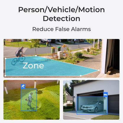 Reolink – P334 Outdoor Poe Security Ip Camera With Smart Detection – White