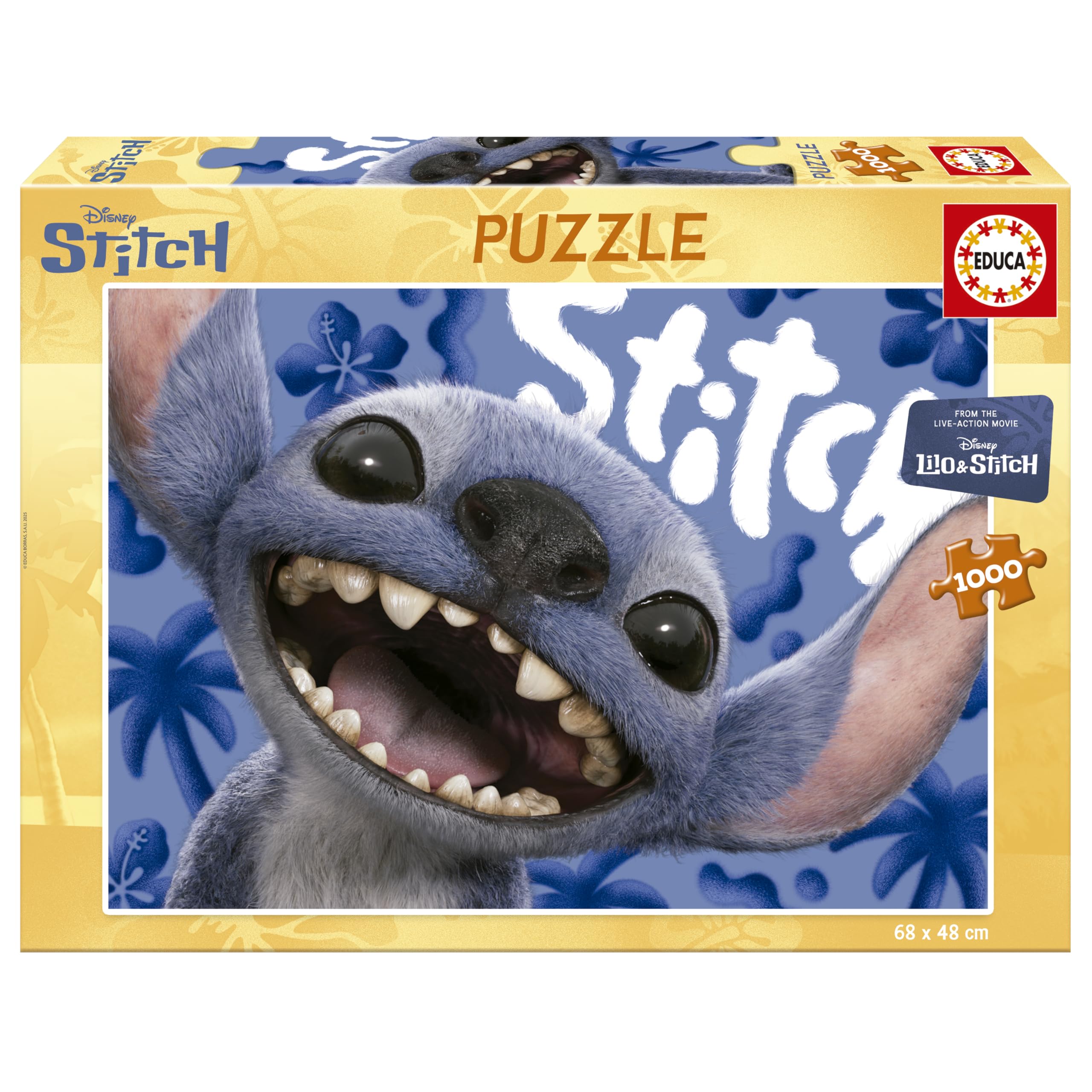 Educa - Puzzle 1000 stukjes voor volwassenen | Lilo & Stitch | 68 x 48 cm | vanaf 14 jaar (20277