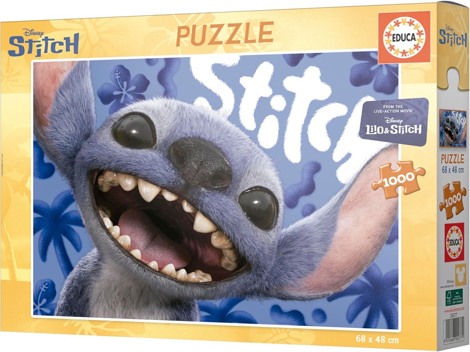 Educa - Puzzle 1000 stukjes voor volwassenen | Lilo & Stitch | 68 x 48 cm | vanaf 14 jaar (20277