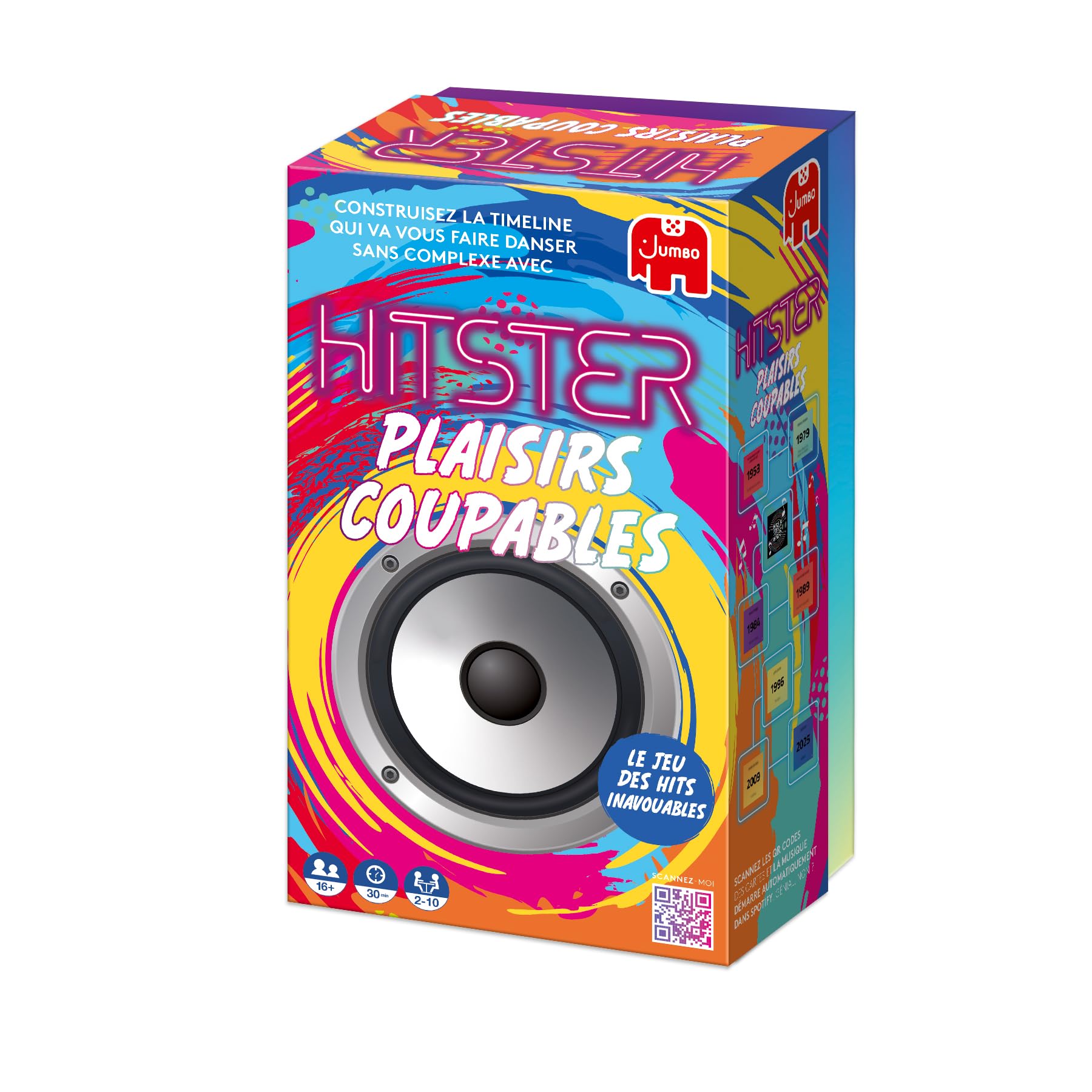 Hitster Guilty Pleasures – Board Game and Musical Atmosphere – Adult Game – Rediscover 100 Years of Musical Hits – To Play with Family and Friends – 2 to 10 Players – From 16 Years | Adult Game – Rediscover 100 Years of Musical Hits – To Play with Family