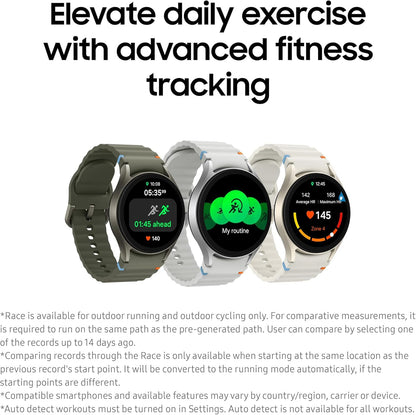 Samsung Galaxy Watch7 Green with Galaxy AI, Smart Watch, Health Monitoring, Fitness Tracker, 40mm, LTE, 3 Year Extended Warranty (UK Version)