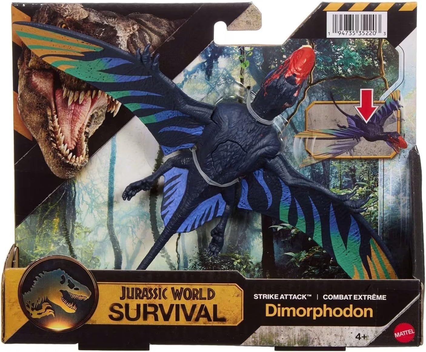 Mattel Jurassic World Survival Strike Attack Dimorphodon