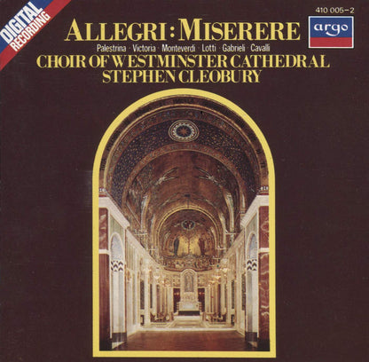 `Allegri: Miserere; Cleobury, W`