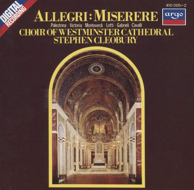 `Allegri: Miserere; Cleobury, W`