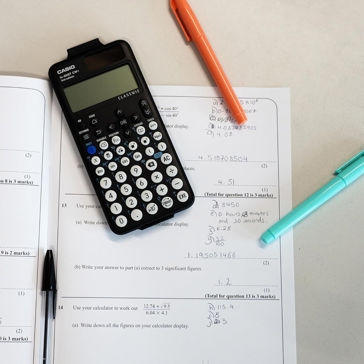 Casio fx-85GTCW+ Scientific Calculator Black (UK Version) - Upgrade from previous fx-85GTCW model