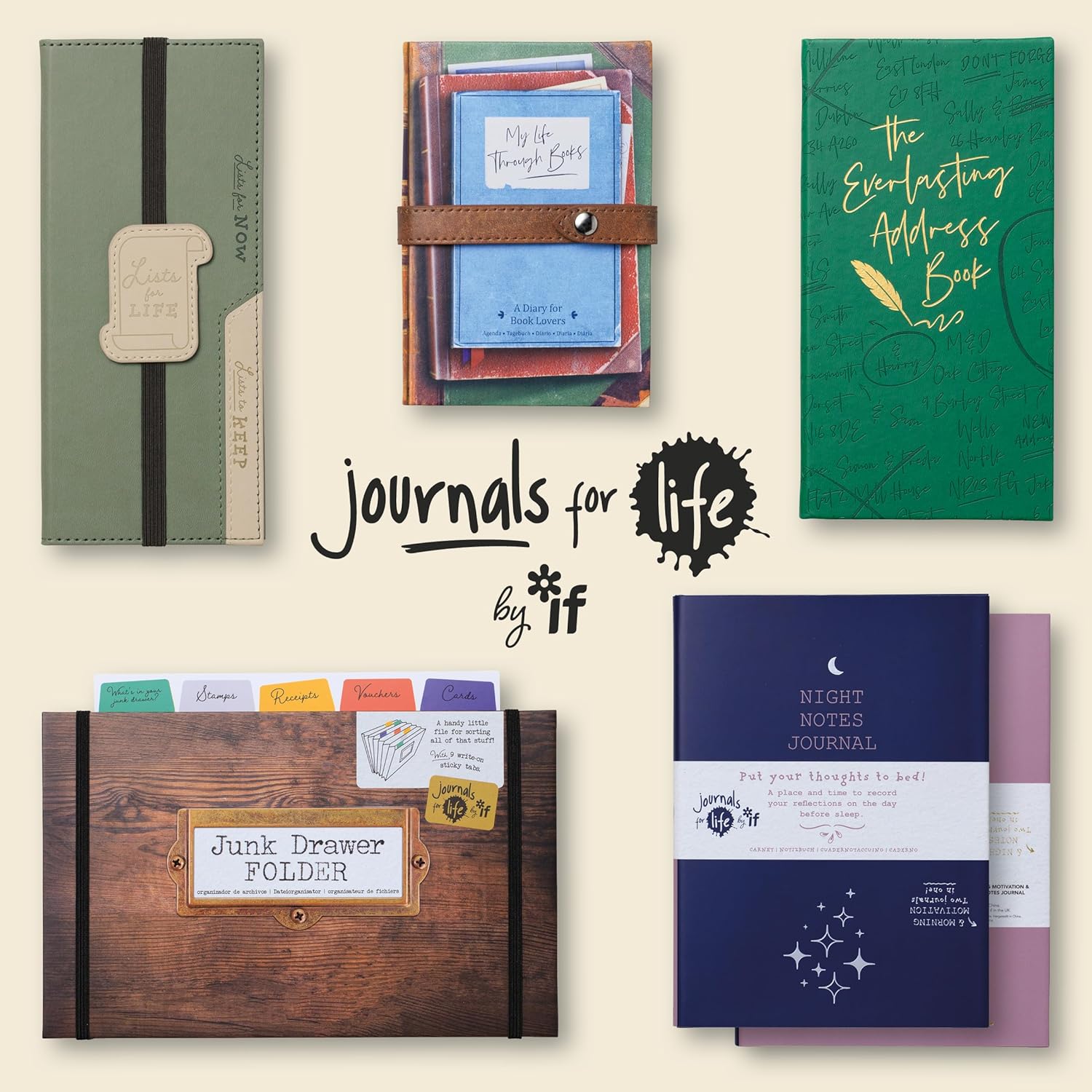 IF Journals for Life - Leave the House Lists, Tear-out door hanger shaped list book, For family and home organisation