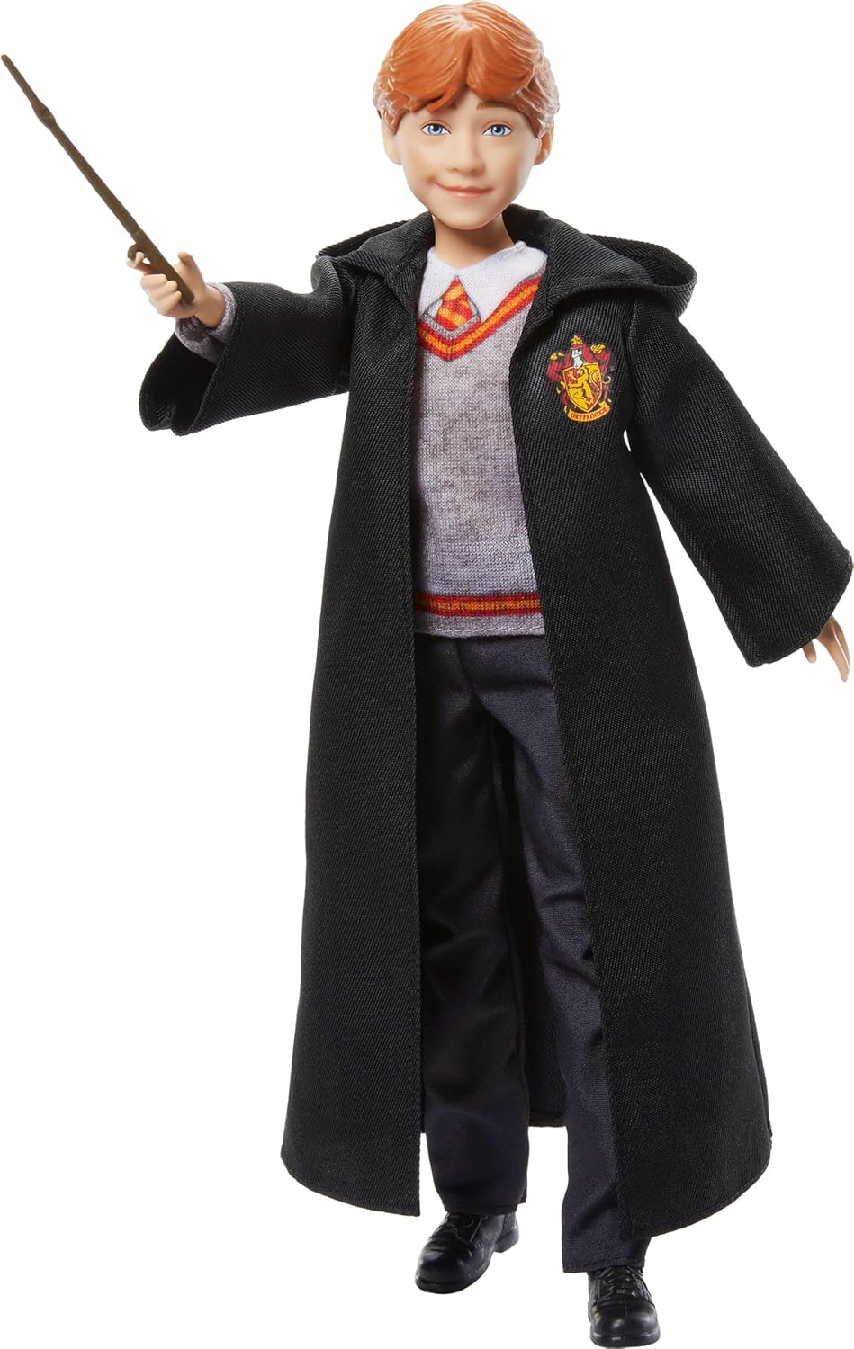 Mattel Harry Potter Toys, Ron Weasley Fashion Doll in Removable Signature Hogwarts Uniform With Wand Accessory, Inspired By The Movie, JGM20