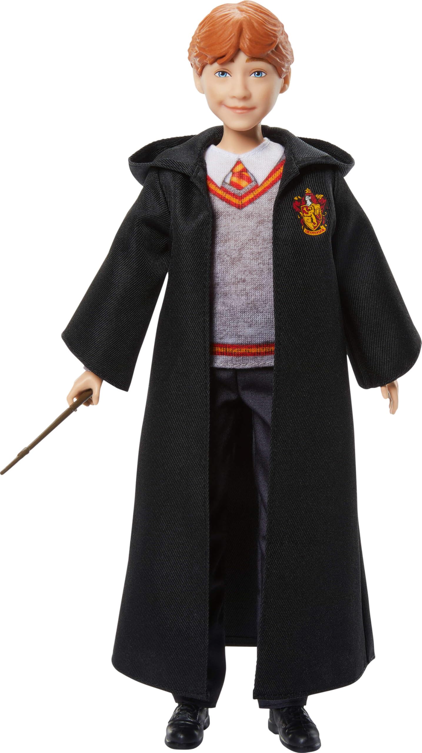 Mattel Harry Potter Toys, Ron Weasley Fashion Doll in Removable Signature Hogwarts Uniform With Wand Accessory, Inspired By The Movie, JGM20