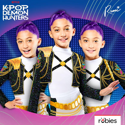 Rubies - K-Pop Classic Rumi Golden Costume -(142-154 Cm)