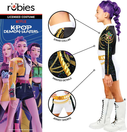 Rubies - K-Pop Classic Rumi Golden Costume -(142-154 Cm)