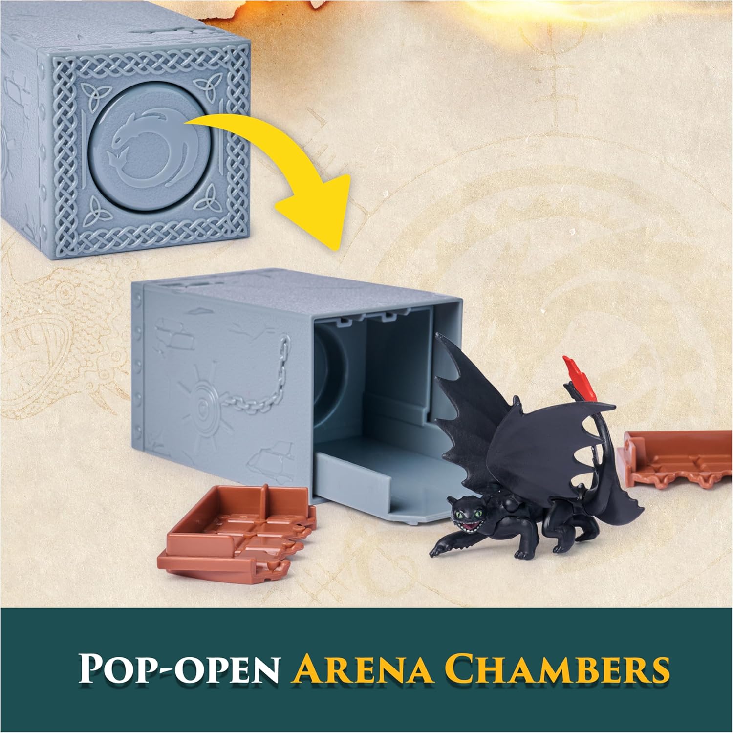 Dragons DreamWorks Collectible Arena M01 BP, Multicoloured, 6075576