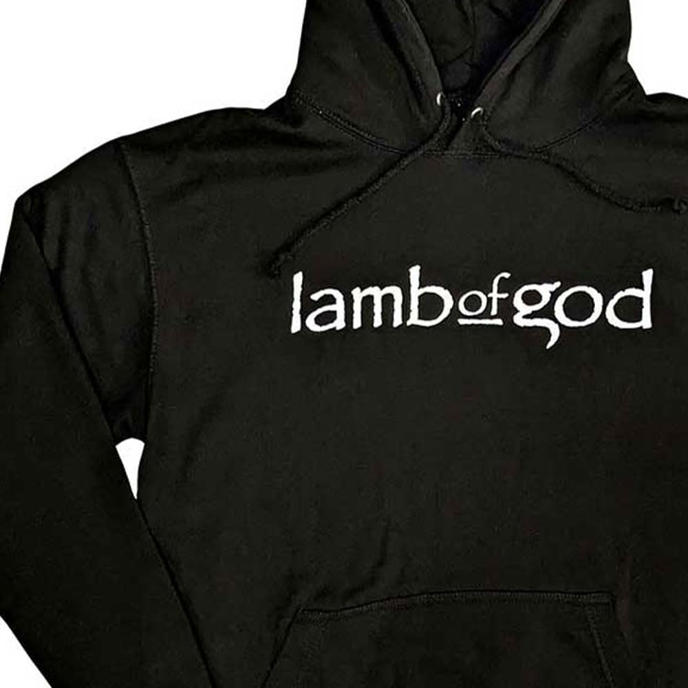Lamb of God Skeleton Eagle Pullover Hoodie M Black