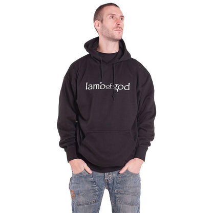 Lamb of God Skeleton Eagle Pullover Hoodie M Black