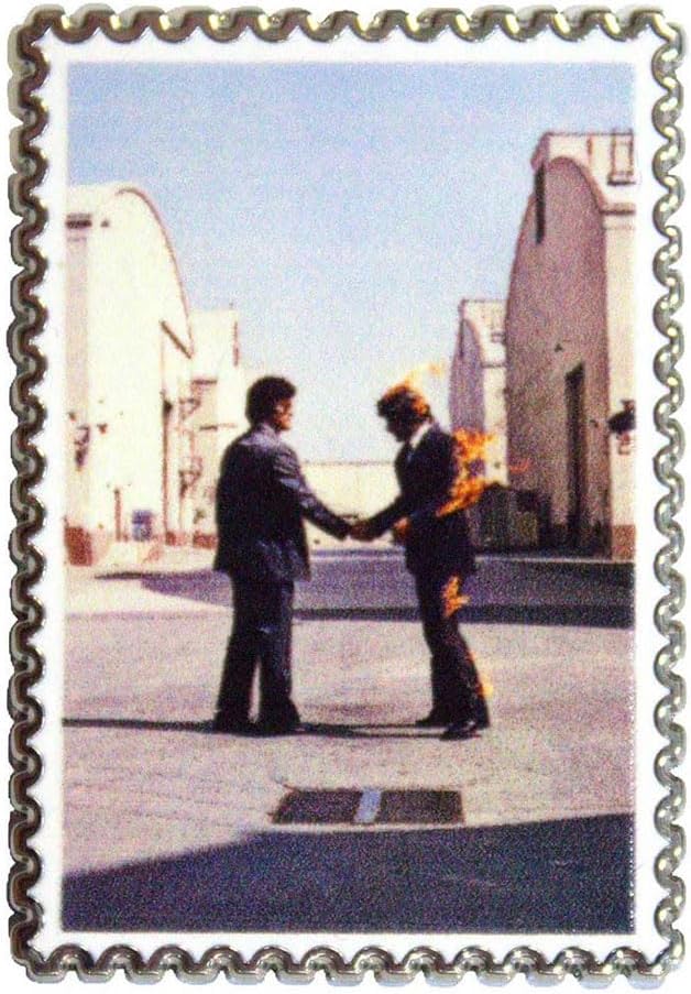 Pink Floyd Wish You Were Here Stamp Pin Badge One Size