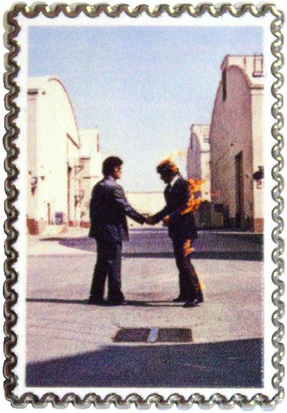 Pink Floyd Wish You Were Here Stamp Pin Badge One Size