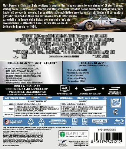 Blu-Ray 4K Uhd Le Mans '66 - La Grande Sfida (4K Ultra Hd + Blu-Ray