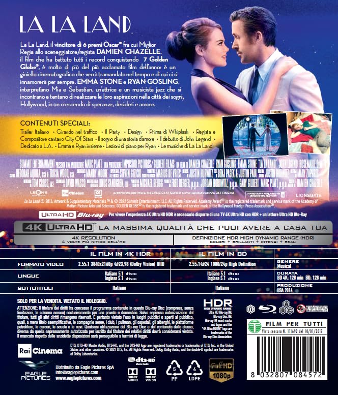 La La Land - 4K (Bd 4K + Bd Hd