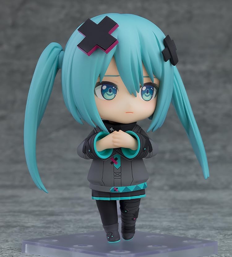 Good Smile Company "Good Smile Company" Nendoroid Movie Project Sekai Broken Sekai and No Singing Miku Hatsune Miku Fenêtre fermée Sekai Ver. Figurine d'action pré-peinte en plastique non échelle