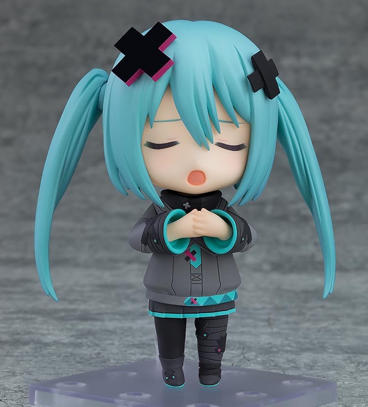 Good Smile Company "Good Smile Company" Nendoroid Movie Project Sekai Broken Sekai and No Singing Miku Hatsune Miku Fenêtre fermée Sekai Ver. Figurine d'action pré-peinte en plastique non échelle
