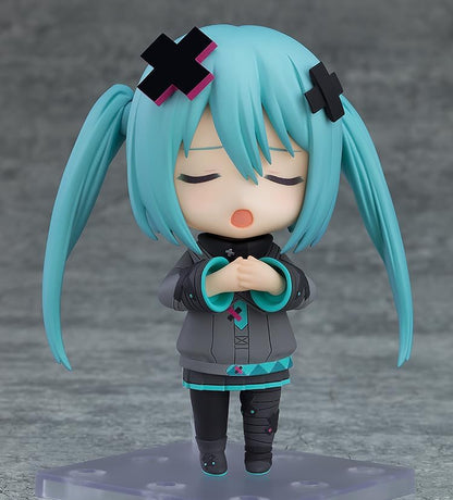 Good Smile Company "Good Smile Company" Nendoroid Movie Project Sekai Broken Sekai and No Singing Miku Hatsune Miku Fenêtre fermée Sekai Ver. Figurine d'action pré-peinte en plastique non échelle