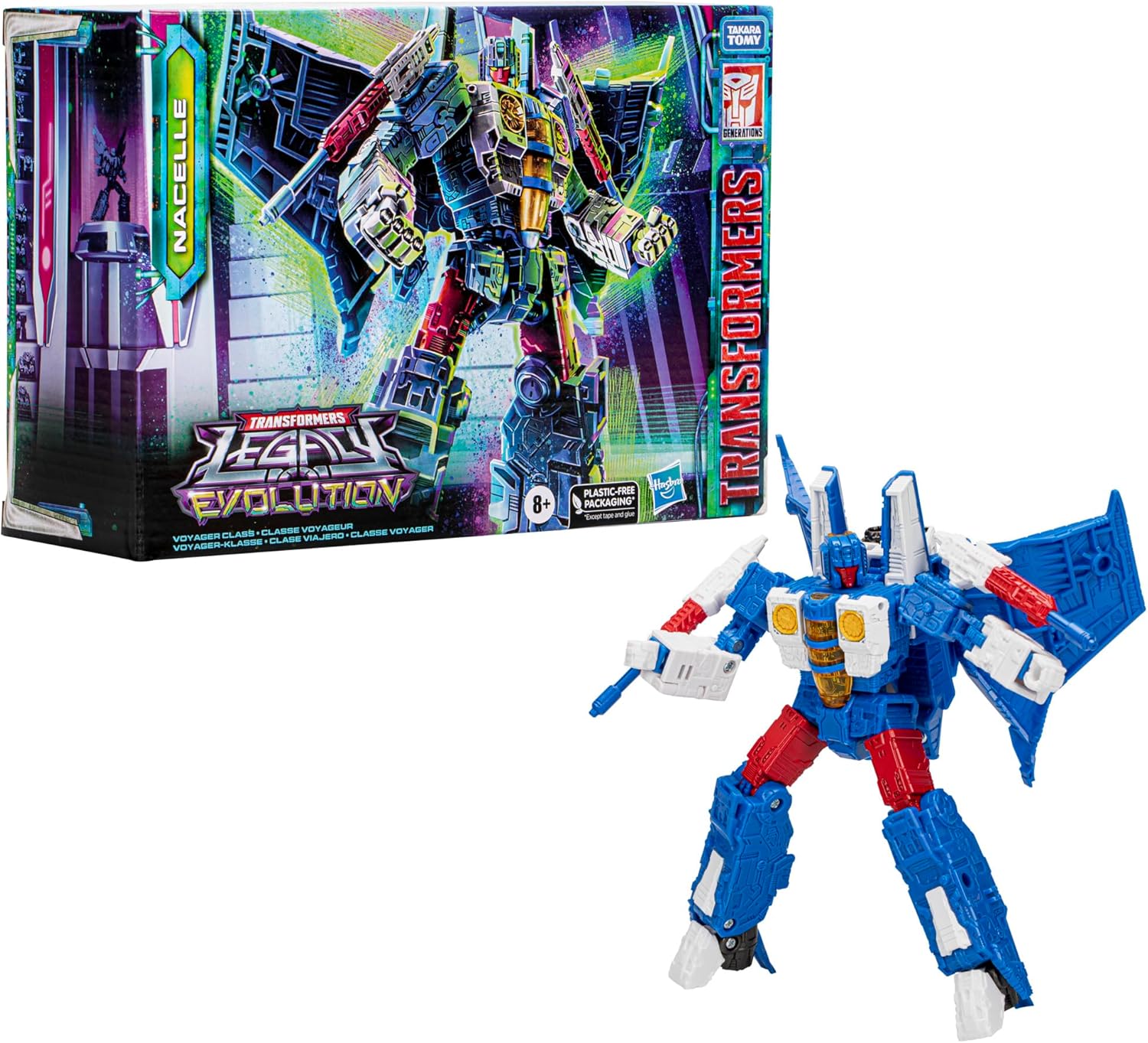 Transformers: Legacy Evolution Voyager Class, Nacelle, 17,5 cm, Action Figure per Bambini e Bambine dagli 8 Anni in su