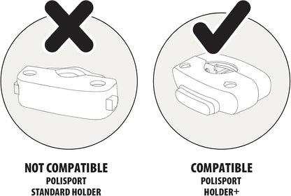Polisport 8632900031 Adattatore A-Head Per Attacchi Con Cavi Standard E Integrati, Per Tutti I Seggiolini Anteriori Polisport, Richiede 5 Mm Di Montaggio, Nero