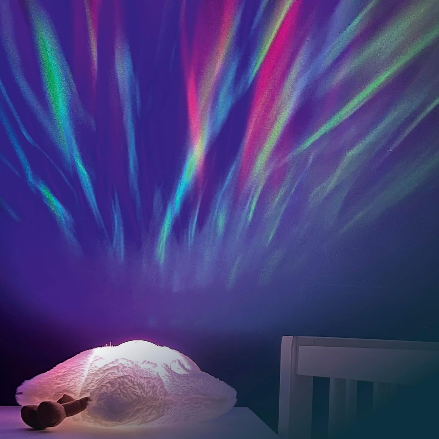 ZAZU GAIA Galaxy Projektor für Baby & Kinder – Nachtlicht mit Polarlicht-Effekt, Soundmaschine (10 Melodien), Weinsensor, Timer & Akku – Einschlafhilfe ab Geburt