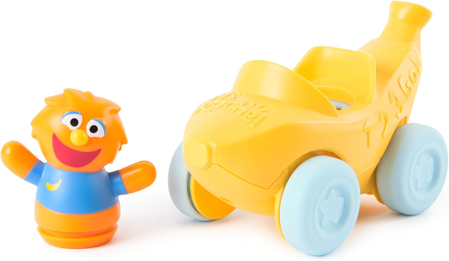 Ms. Rachel, Herbie’s 1-2-3 Roll! Vehicle with Click-in Figure & Pull Back Action, Educational Toys & Toddler Toys for Girls & Boys Ages 1-3Y+