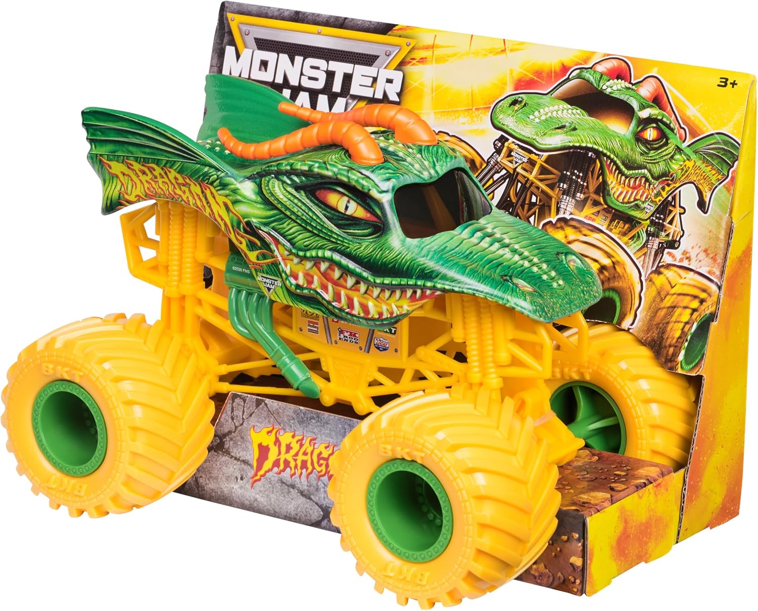 Monster Jam, Dragon 1-24 Scale Monster Truck, Collector Die-Cast Vehicle