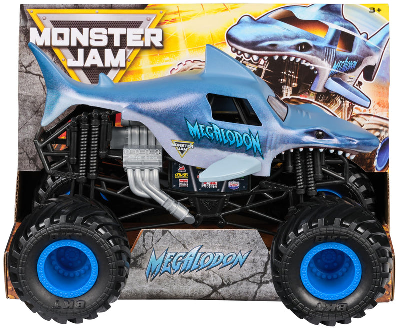 Monster Jam, 1-24 Scale Megalodon Monster Truck, Collector Die-Cast Vehicle
