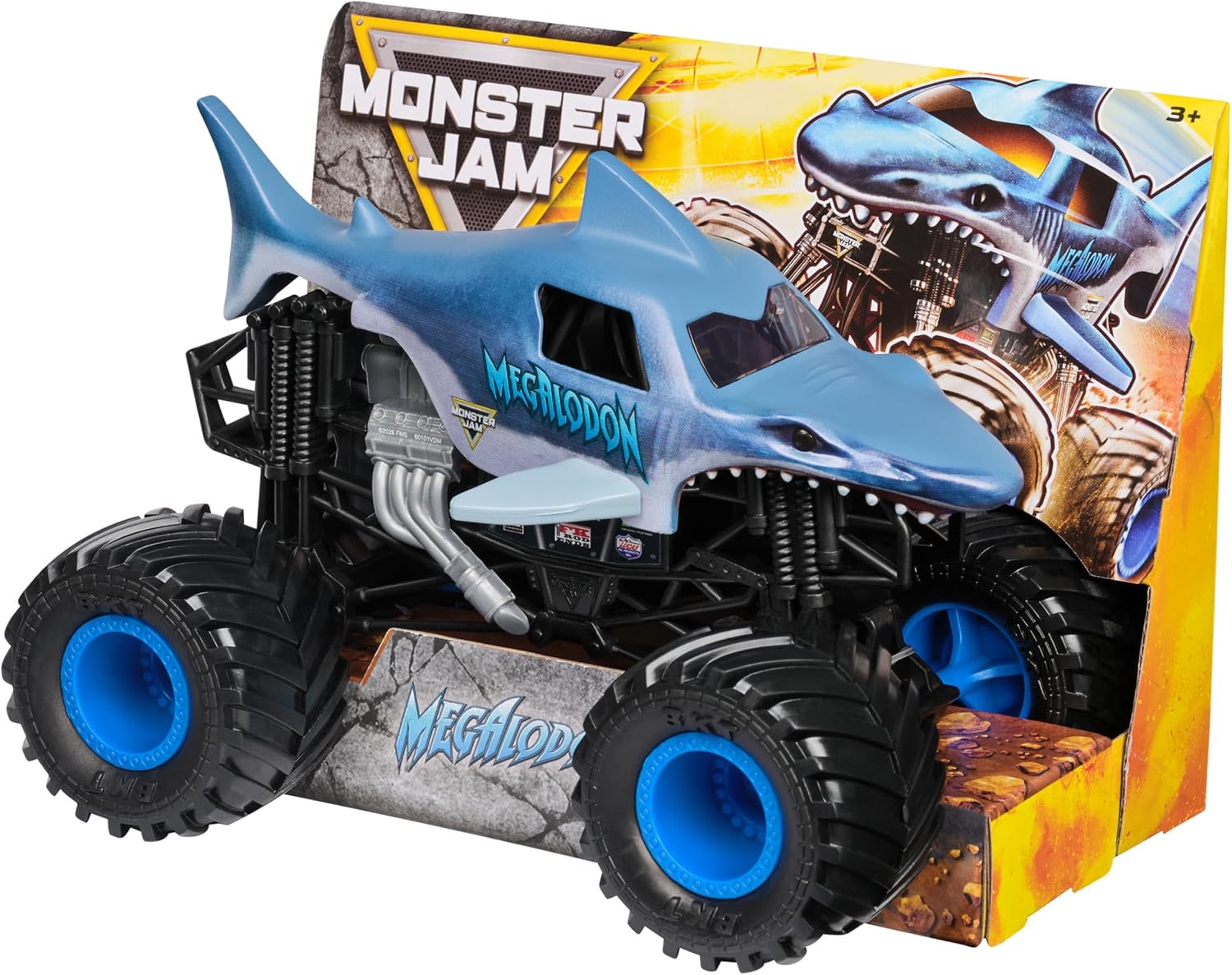 Monster Jam, 1-24 Scale Megalodon Monster Truck, Collector Die-Cast Vehicle