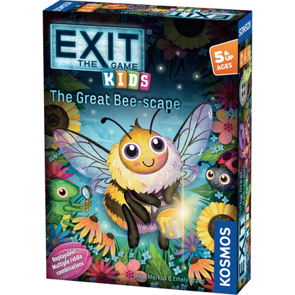 Thames & Kosmos EXIT Kids - The Great Bee-Scape | Escape Room Strategy Card Game for Children & Parents | 1-4 Players | Ages 5+ | 6 different riddles to solve | Beginner Riddle Challenge
