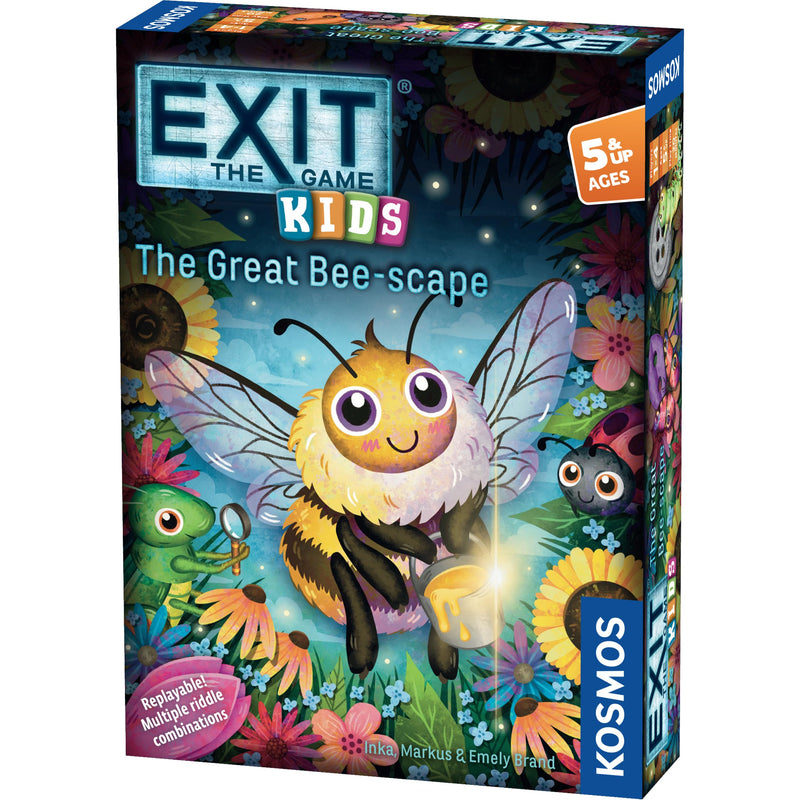 Thames & Kosmos EXIT Kids - The Great Bee-Scape | Escape Room Strategy Card Game for Children & Parents | 1-4 Players | Ages 5+ | 6 different riddles to solve | Beginner Riddle Challenge