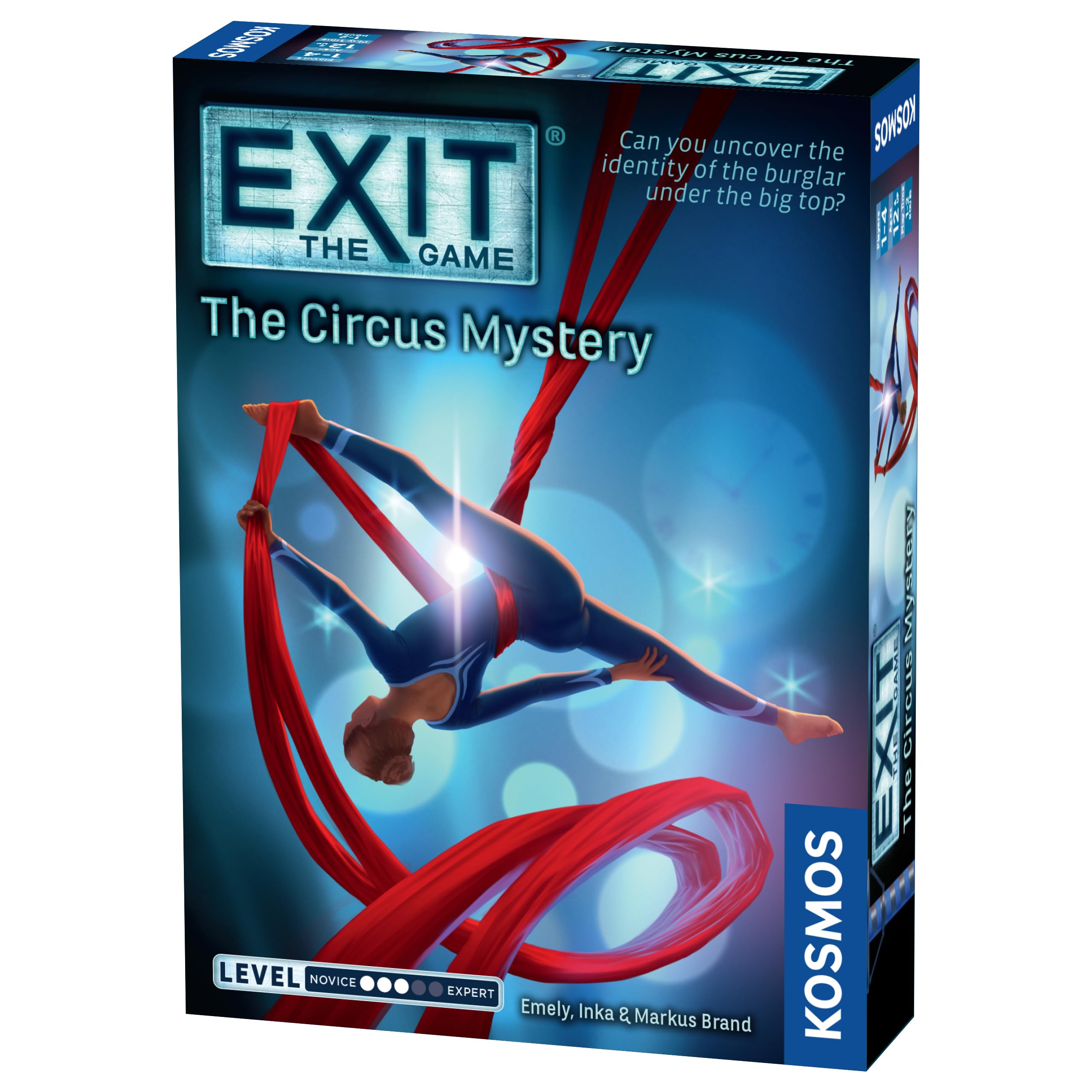 Thames & Kosmos EXIT Kids - The Circus Mystery | Escape Room Strategy Card Game for Children & Parents | 1-4 Players | Ages 12+ | Level 3/5 Riddle Challenge, Blue