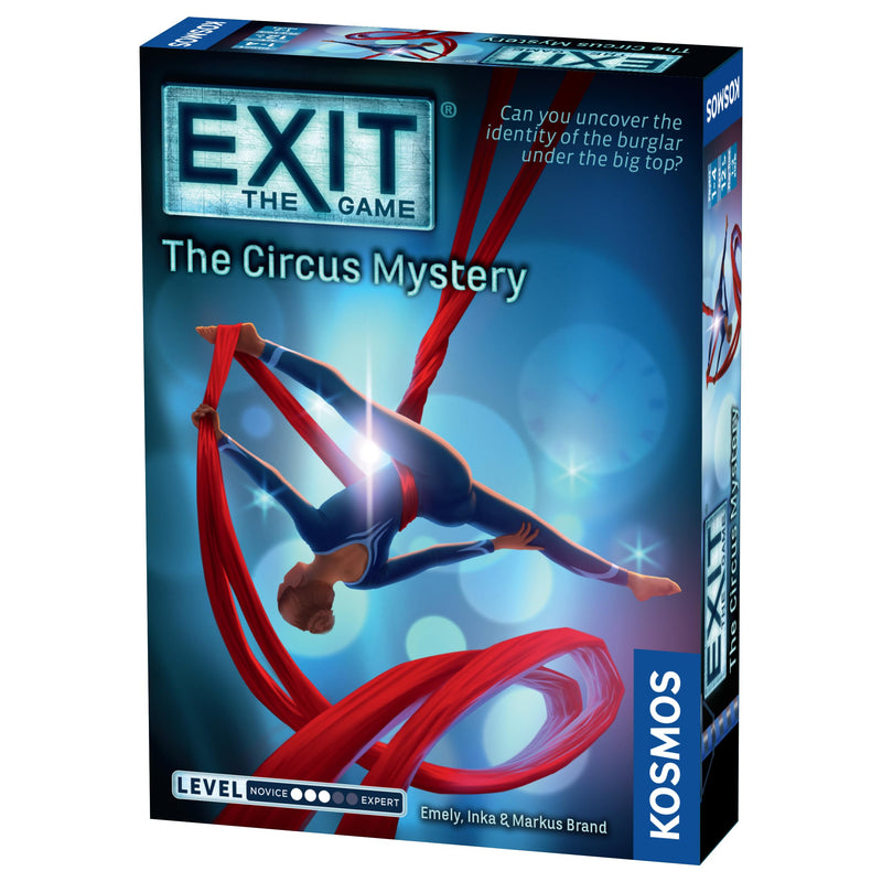 Thames & Kosmos EXIT Kids - The Circus Mystery | Escape Room Strategy Card Game for Children & Parents | 1-4 Players | Ages 12+ | Level 3/5 Riddle Challenge, Blue