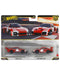 Hot Wheels Premium Car Culture 2-Pack of 1:64 Scale Vehicles, Unique Pairings, Real Riders Tires, Metal/Metal Chassis, Toy for Collectors, JHW51