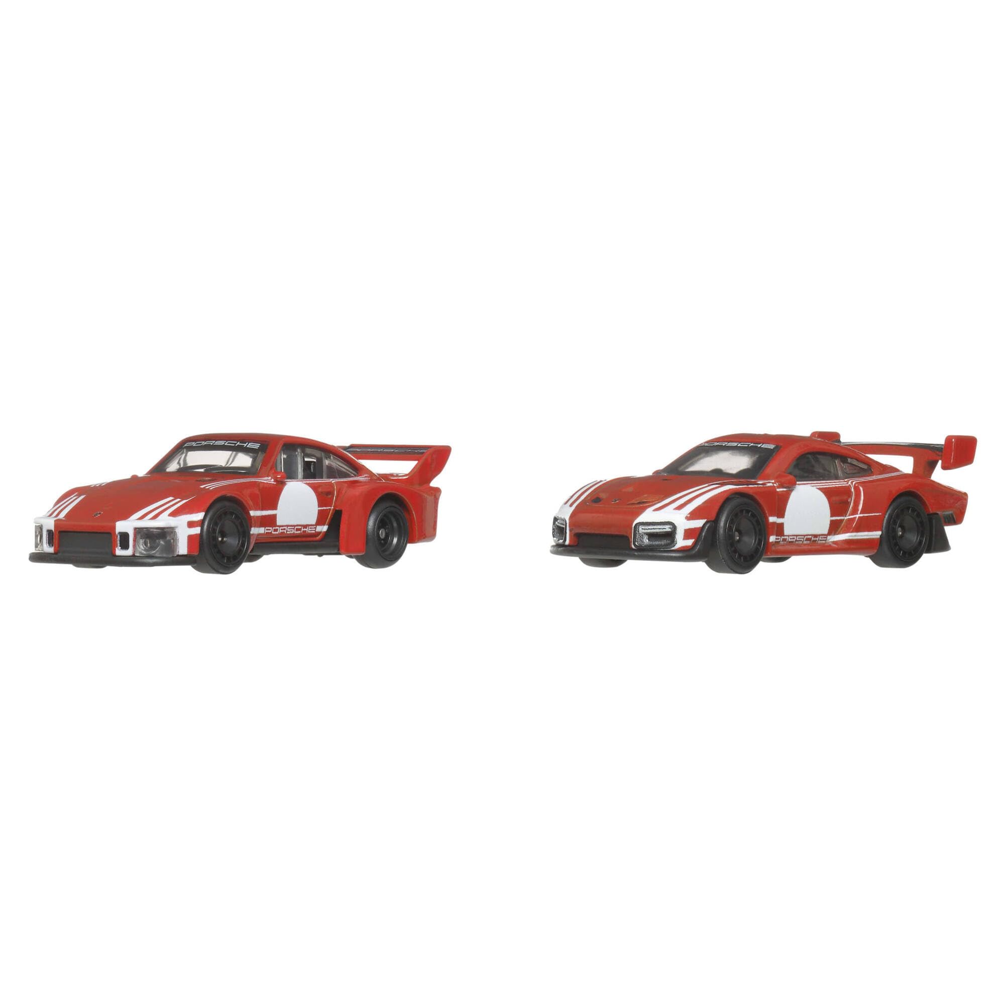 Hot Wheels Premium Car Culture 2-Pack of 1:64 Scale Vehicles, Unique Pairings, Real Riders Tires, Metal/Metal Chassis, Toy for Collectors, JHW51