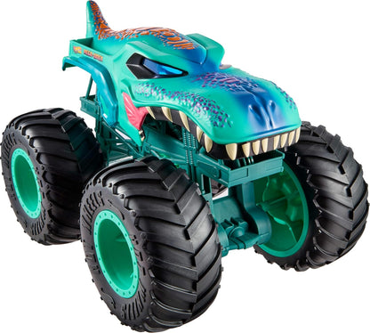 Hot Wheels Monster Trucks Toy Truck, Colossal Mega-Wrex Fan-Favorite Character with Big Wheels & Bright Detail, Monster Trucks Live, JJN47
