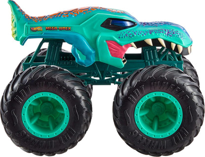 Hot Wheels Monster Trucks Toy Truck, Colossal Mega-Wrex Fan-Favorite Character with Big Wheels & Bright Detail, Monster Trucks Live, JJN47