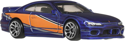 Hot Wheels Fast and FURIOUS Tokyo Drift Auto Nissan Silvia S15 - Die Cast Model 1:64 Scale - Length 7 cm - JKX06