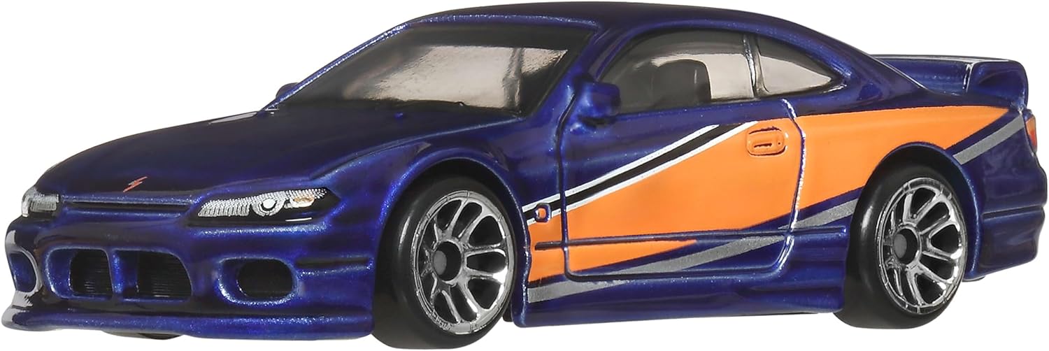 Hot Wheels Fast and FURIOUS Tokyo Drift Auto Nissan Silvia S15 - Die Cast Model 1:64 Scale - Length 7 cm - JKX06