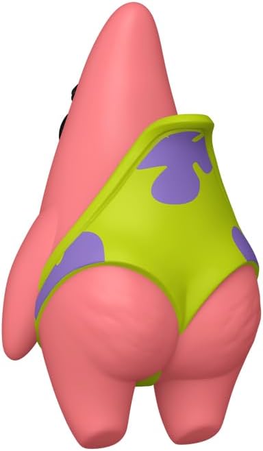 Funko Pop! Animation Spongebob Squarepants Patrick with Wedgie Vinyl Figure, Exclusive Collectible #2143, 5.3 Inches Tall