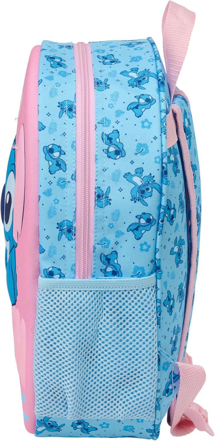 STITCH – School Backpack, with 3D Design, Ideal for Children of Different Ages, Comfortable and Versatile, Quality and Resistance, 27 x 10 x 33 cm